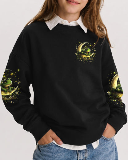FLY ME TO THE MOON FROG KIDS ALL OVER PRINT - YHDU1812233
