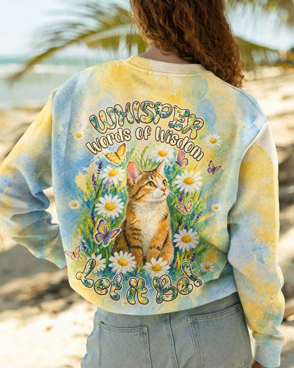 WHISPER WORDS OF WISDOM LET IT BE CAT ALL OVER PRINT   - TLHG2404261