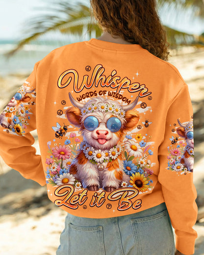 WHISPER WORDS OF WISDOM LET IT BE COW ALL OVER PRINT -TYPQ3005261