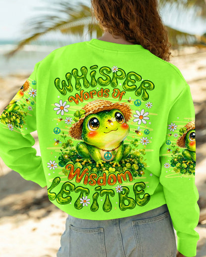 WHISPER WORDS OF WISDOM LET IT BE FROG ALL OVER PRINT -  TLNO0707262