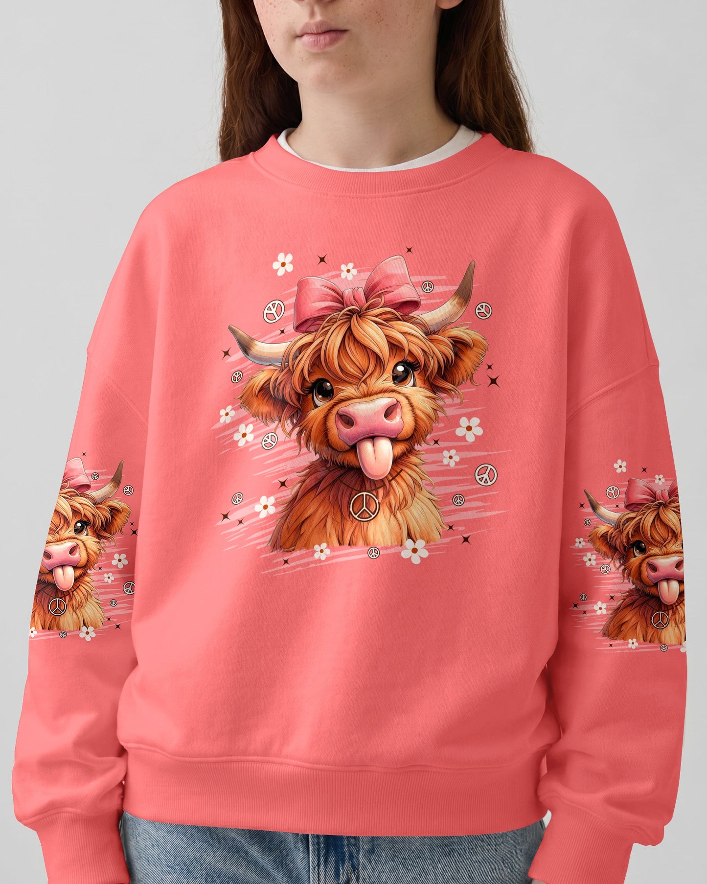APPARENTLY I HAVE AN ATTITUDE WHO KNEW COW KIDS ALL OVER PRINT - TYPQ1006263
