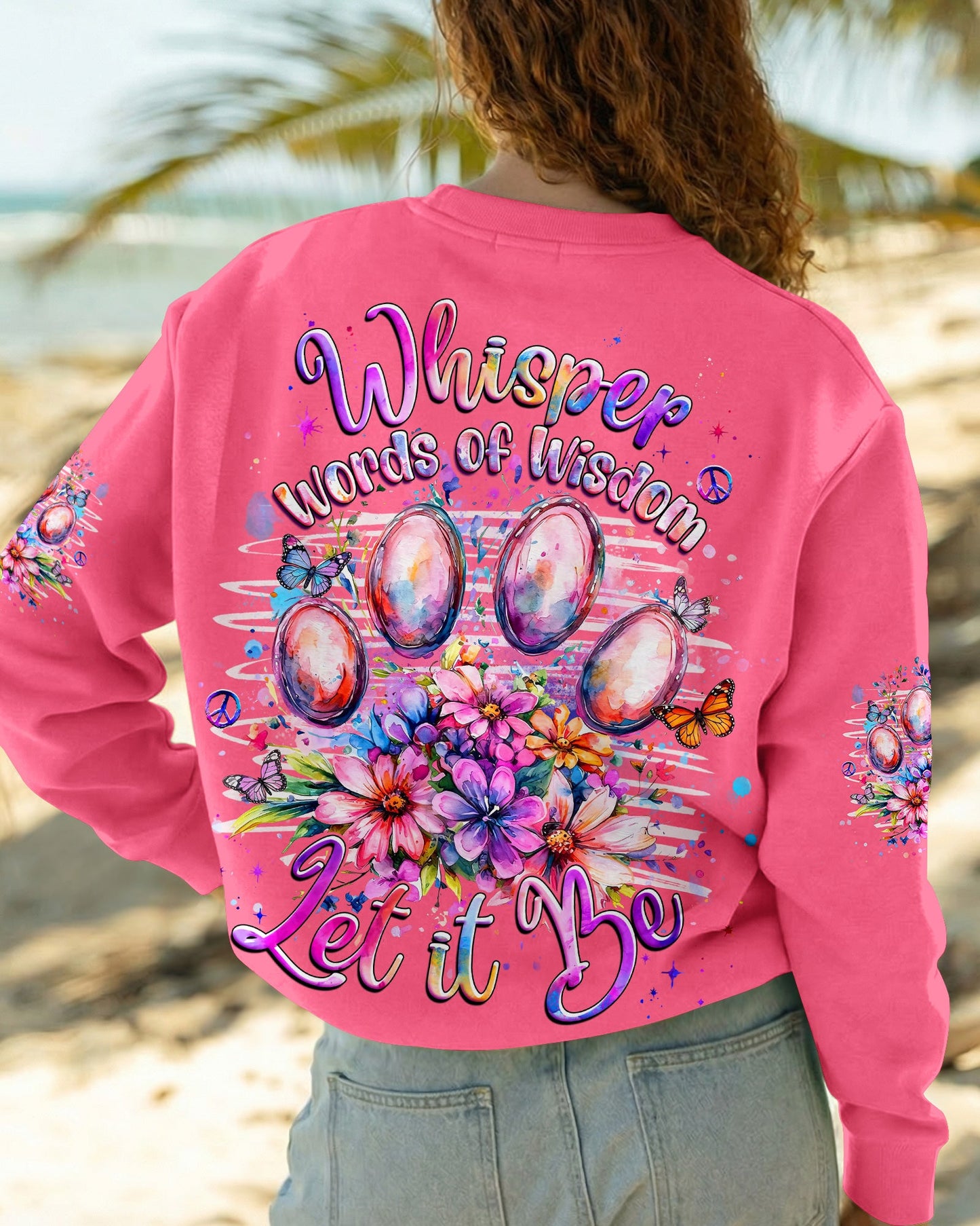 WHISPER WORDS OF WISDOM LET IT BE PAW PRINT  ALL OVER PRINT - TLHG1205261