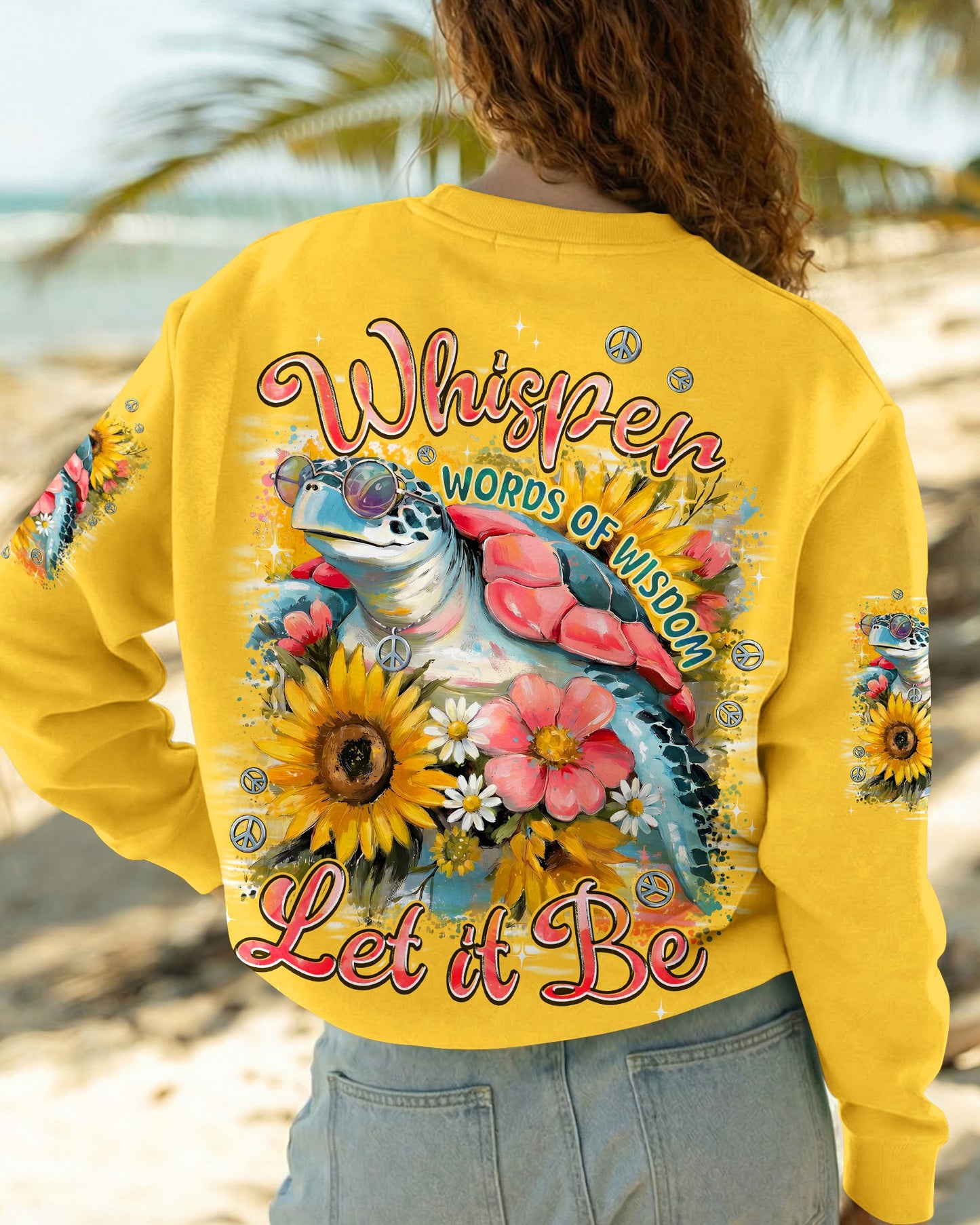 WHISPER WORDS OF WISDOM LET IT BE TURTLE ALL OVER PRINT - TYPQ1706242