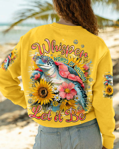 WHISPER WORDS OF WISDOM LET IT BE TURTLE ALL OVER PRINT - TYPQ1706242