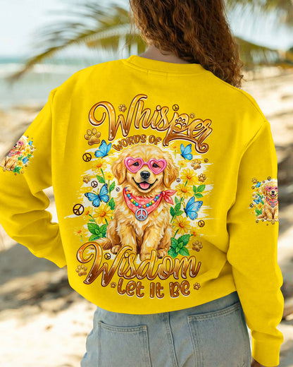 WHISPER WORDS OF WISDOM LET IT BE GOLDEN RETRIEVER PUPPY DOG ALL OVER PRINT - TYQY1105262