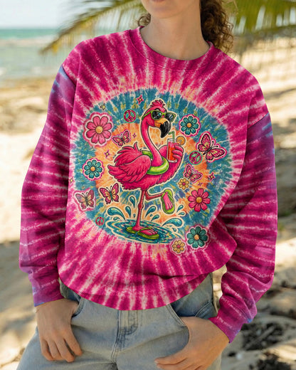 I WAS SIMPLY BORN TO DILLY DALLY FLAMINGO  ALL OVER PRINT - TLTW0405262