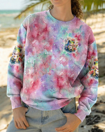 BE YOU THE WORLD WILL ADJUST FROG ALL OVER PRINT - TLHG2605262