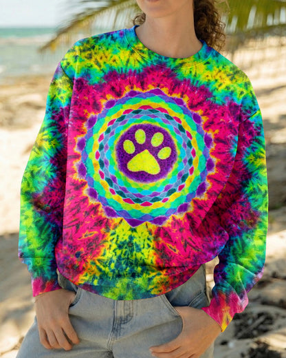 MANDALA PAW PRINT  SWIRL ALL OVER PRINT  - TLTW0304261