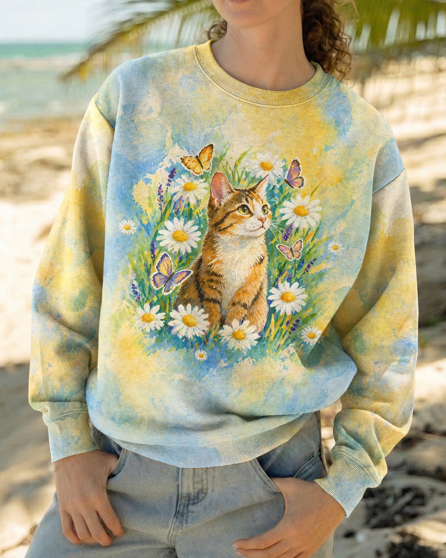 WHISPER WORDS OF WISDOM LET IT BE CAT ALL OVER PRINT   - TLHG2404261
