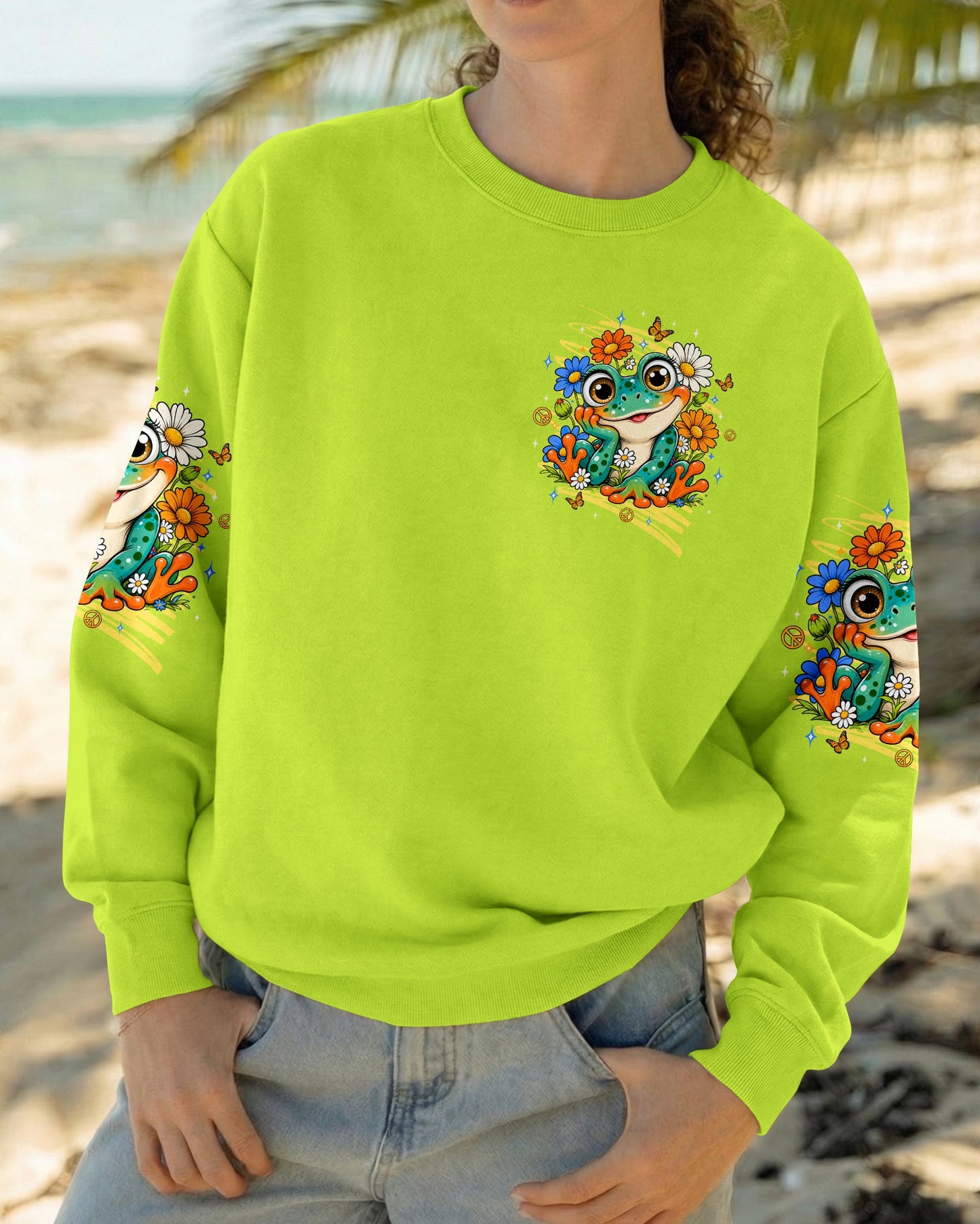 JUST BREATHE FROG ALL OVER PRINT - TLTW1906264
