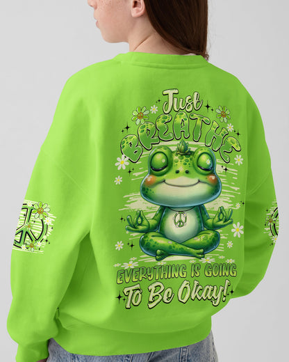 JUST BREATHE FROG KIDS ALL OVER PRINT - TYQY0506262