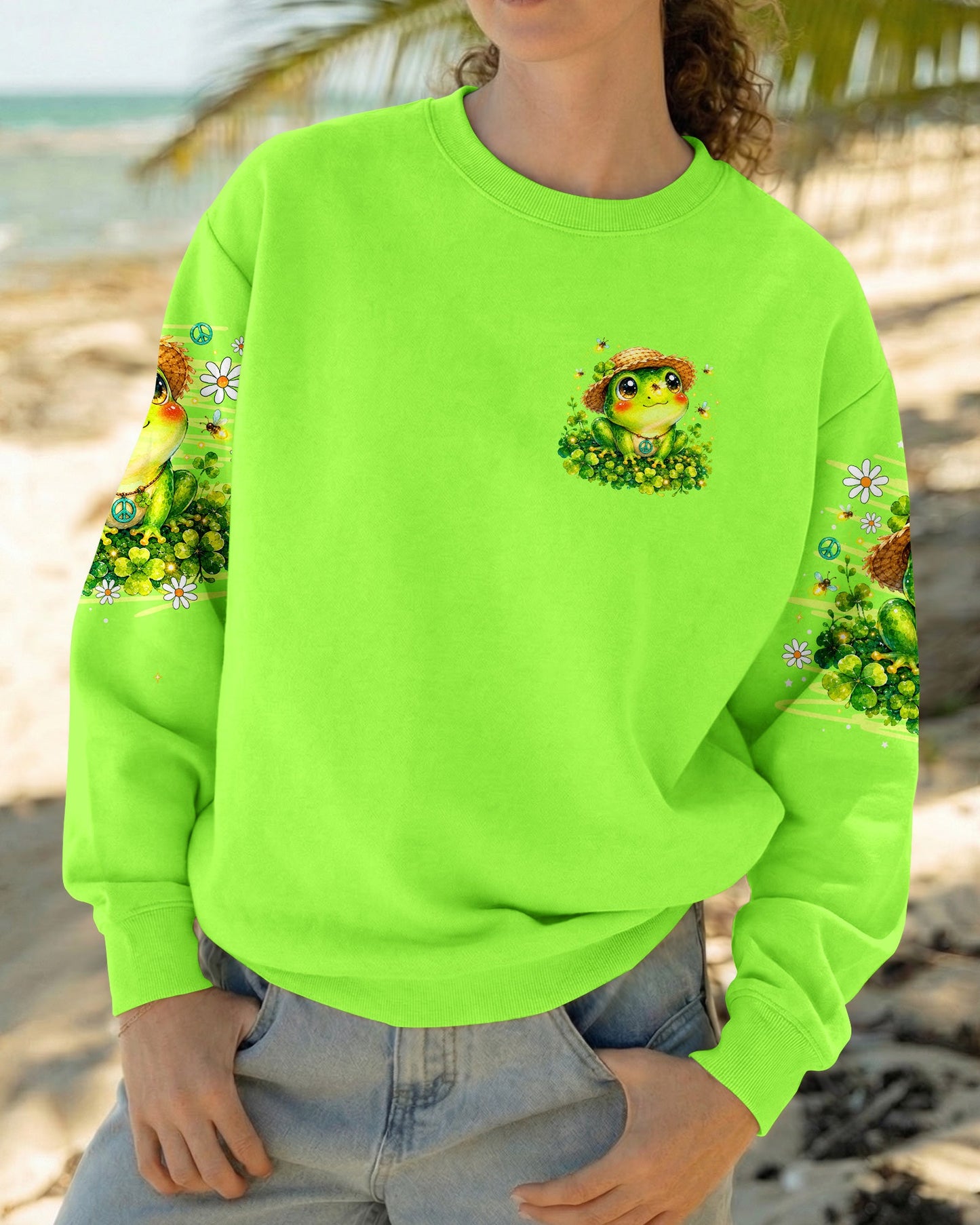 WHISPER WORDS OF WISDOM LET IT BE FROG ALL OVER PRINT -  TLNO0707262