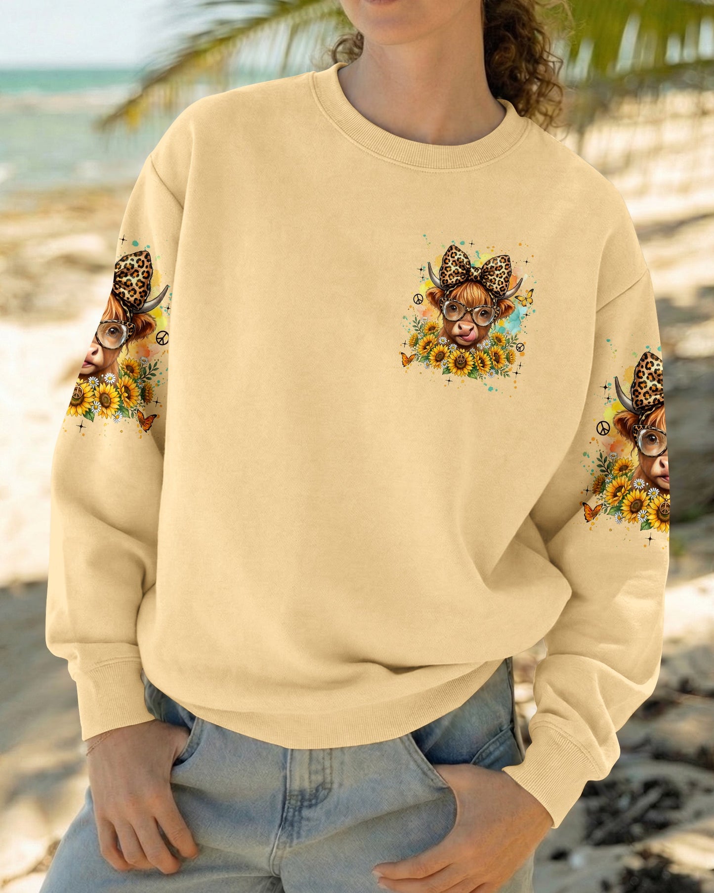 ALWAYS IN A GOOD MOOD COW ALL OVER PRINT - TYLN2105262