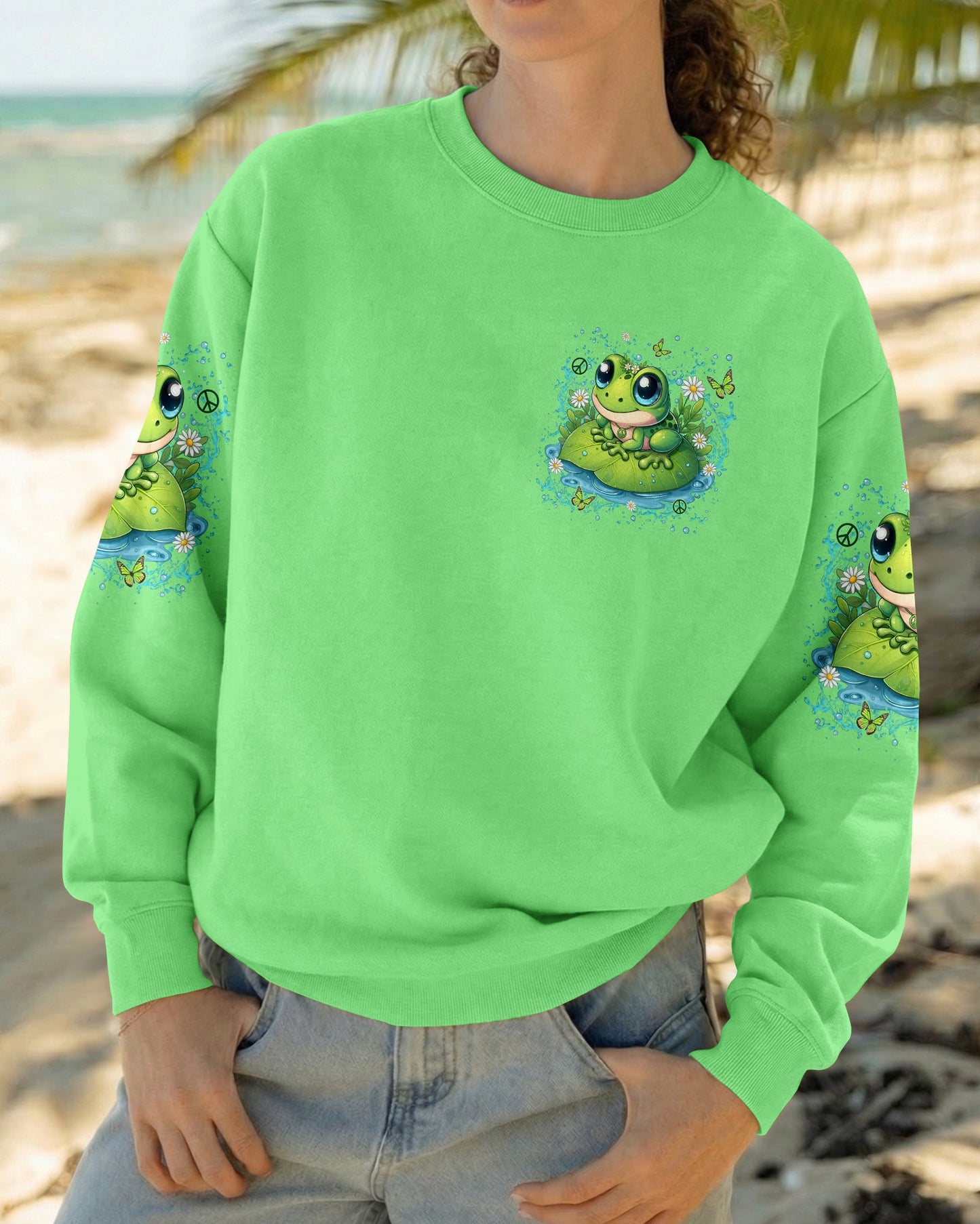 JUST BREATHE FROG ALL OVER PRINT - TYLN2705262