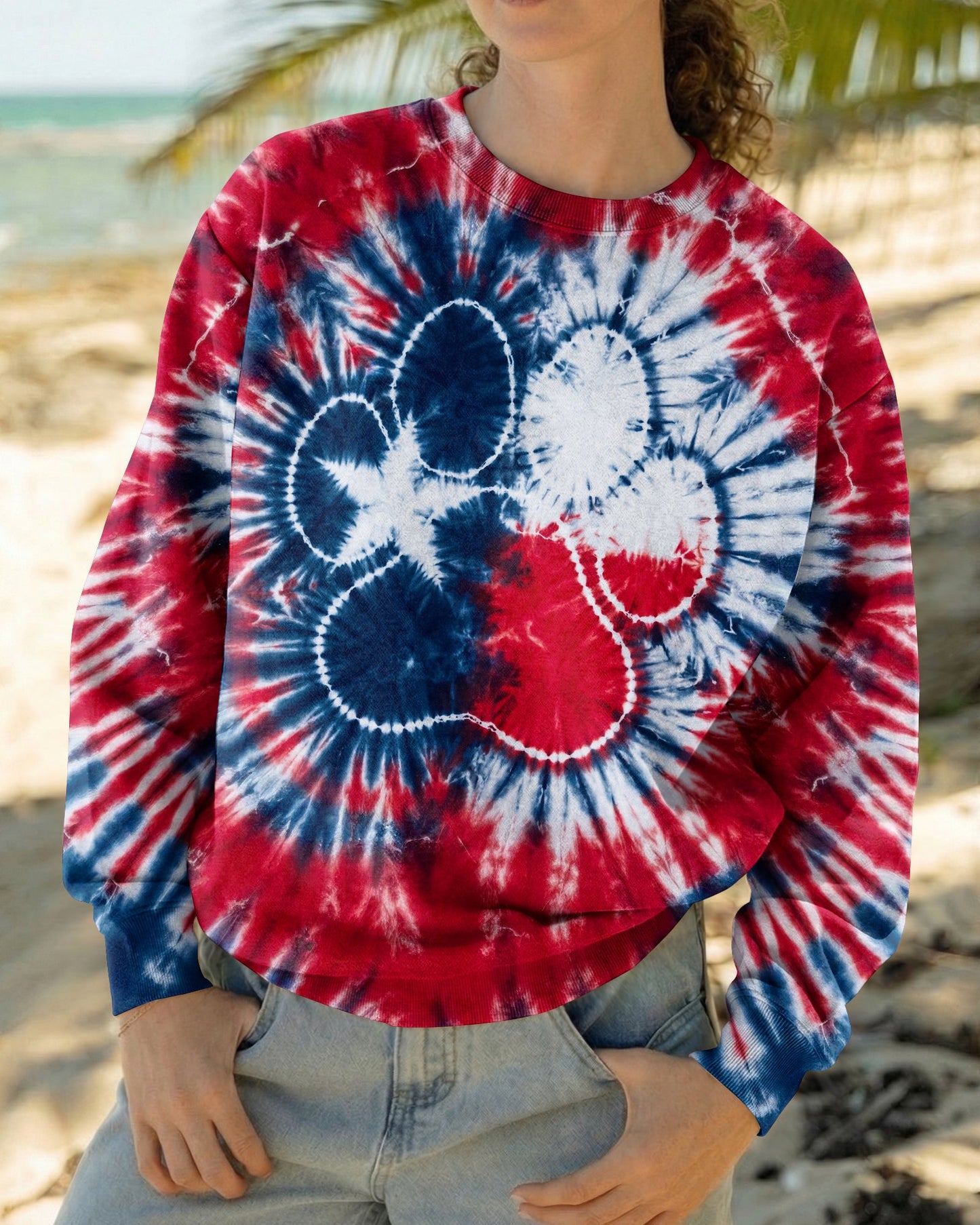 TEXAS PAW PRINT BURST ALL OVER PRINT   - TLTW1206262