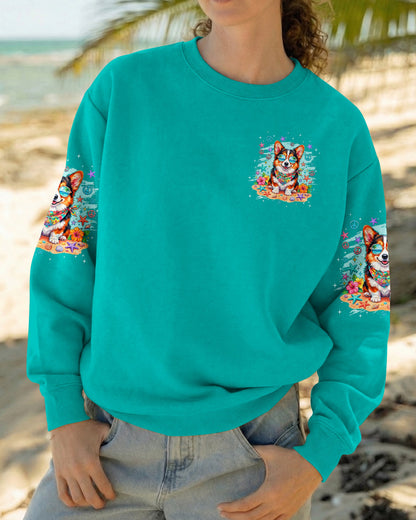 WHISPER WORDS OF WISDOM LET IT BE CORGI BEACH DOG ALL OVER PRINT - TYQY0405261