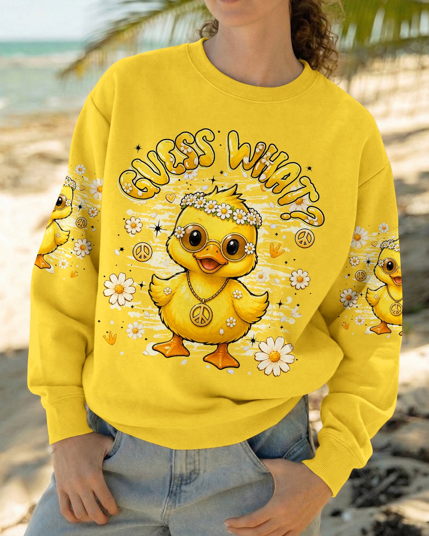 GUESS WHAT FUNNY DUCK ALL OVER PRINT - TLHG2005262