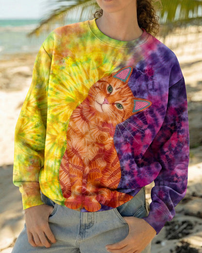 GROOVY CUTE CAT ALL OVER PRINT - TLHG2104261