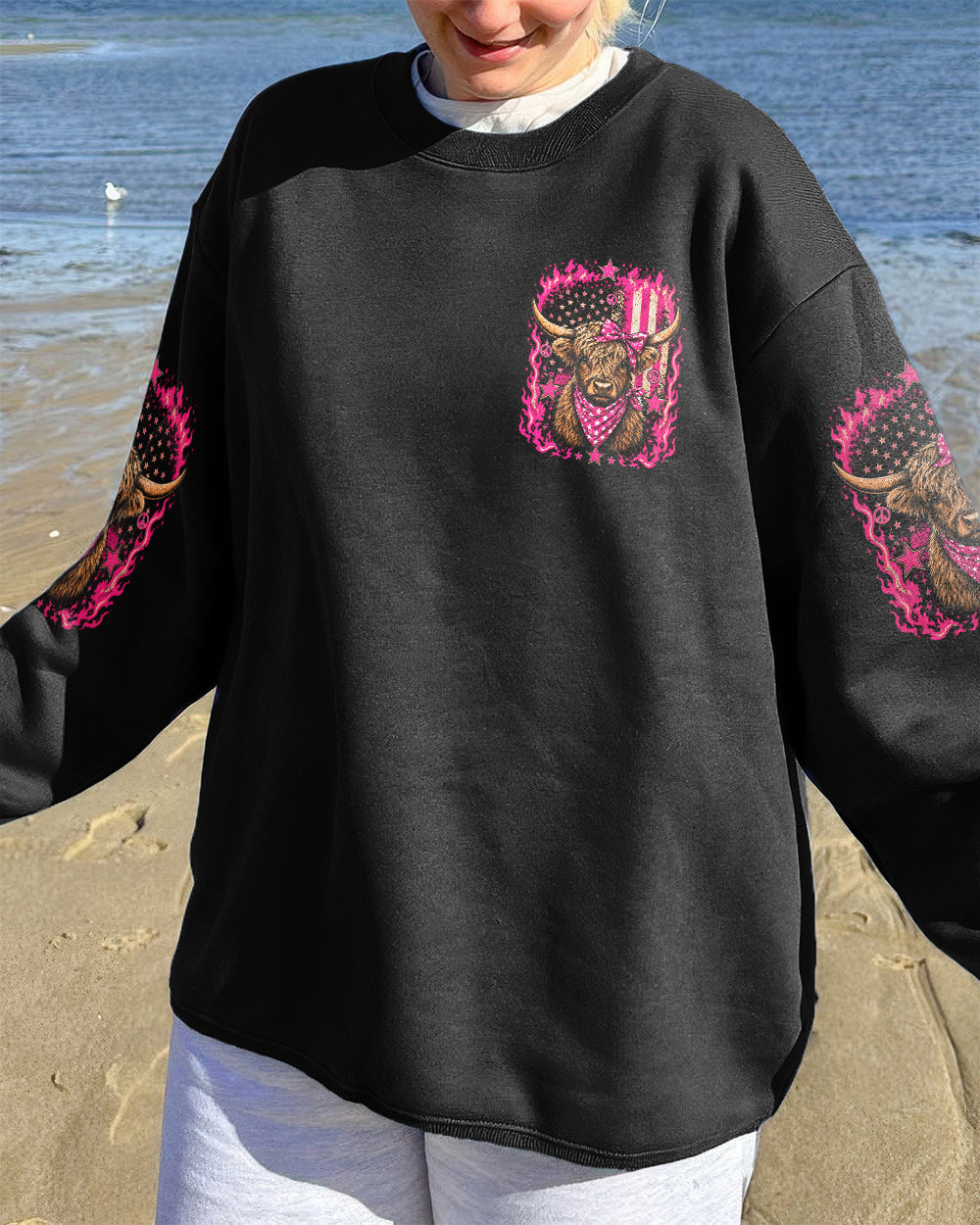 LAND OF THE FREE COW ALL OVER PRINT - TLHN0506261