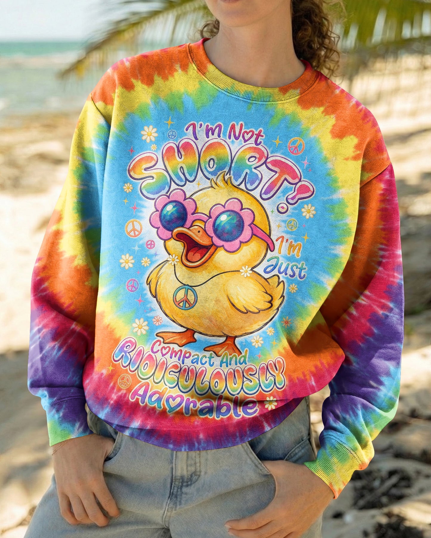 I'M NOT SHORT DUCK ALL OVER PRINT - RI1007261