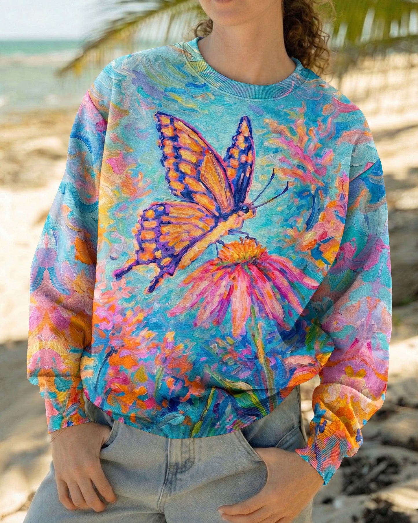 JUST BREATHE BUTTERFLY ALL OVER PRINT  - TLNO1404261