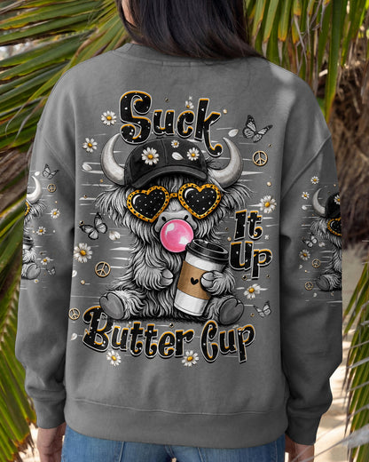 SUCK IT UP BUTTERCUP COW ALL OVER PRINT  - TLHN2505263