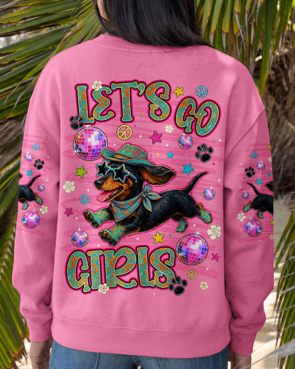 LET'S GO GIRLS DACHSHUND DOG ALL OVER PRINT - TLNT1906262