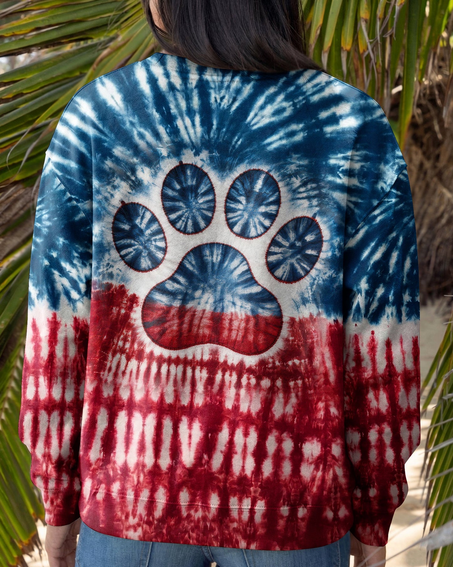 DOG MAMA RED WHITE & BLUE  ALL OVER PRINT  - TLNT2204263