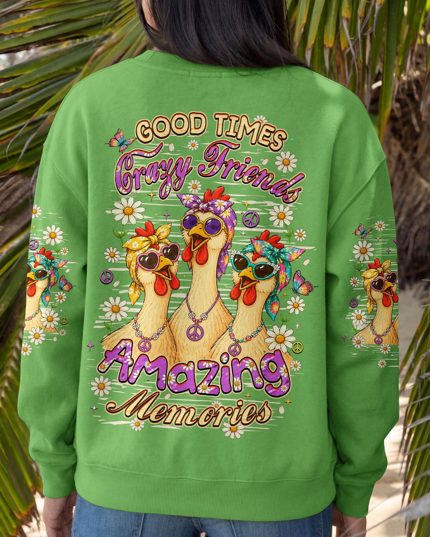 GOOD TIMES CRAZY FRIEND CHICKEN ALL OVER PRINT - TLHN0207261