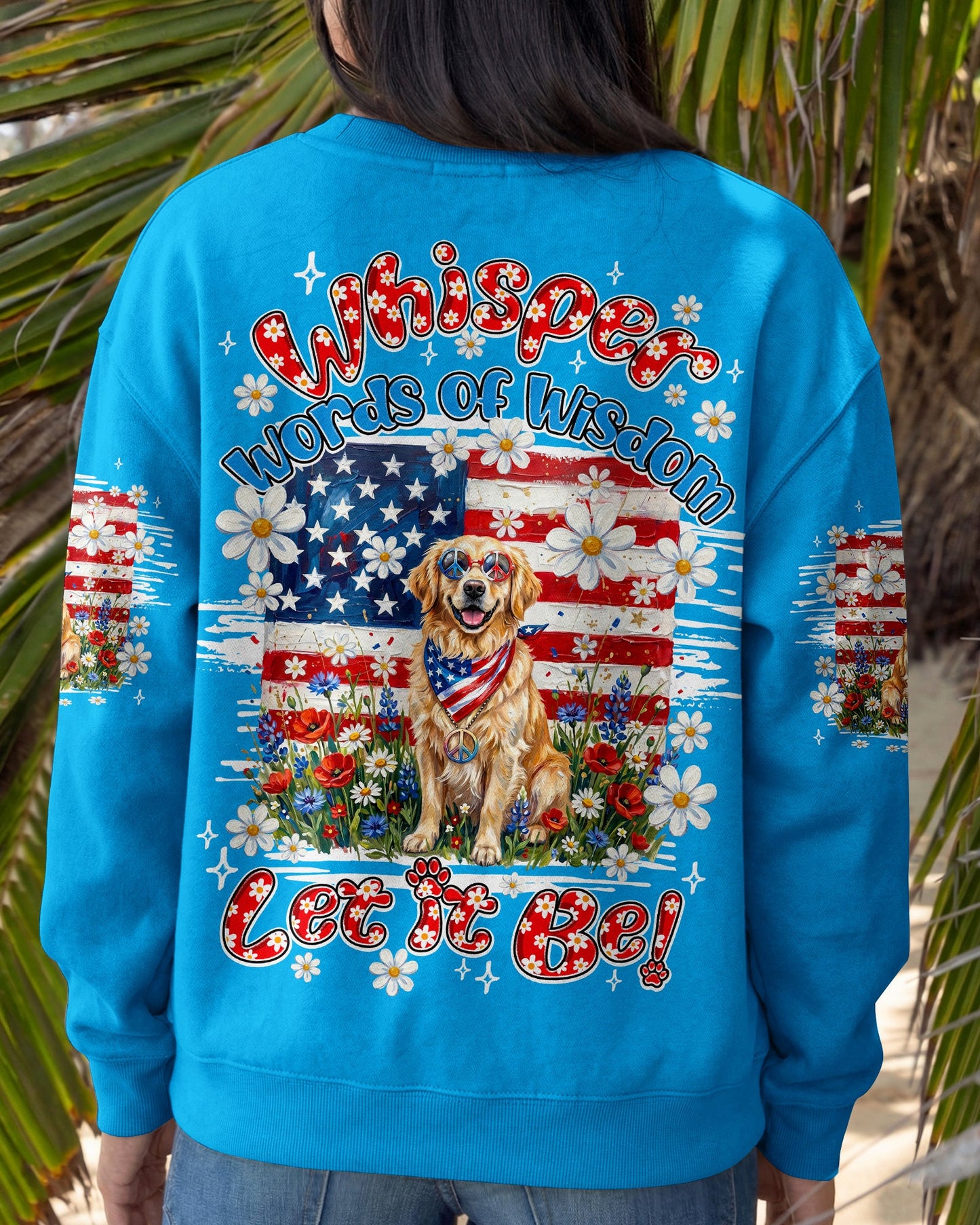WHISPER WORDS OF WISDOM LET IT BE GOLDEN RETRIEVER DOG ALL OVER PRINT - TY2304262