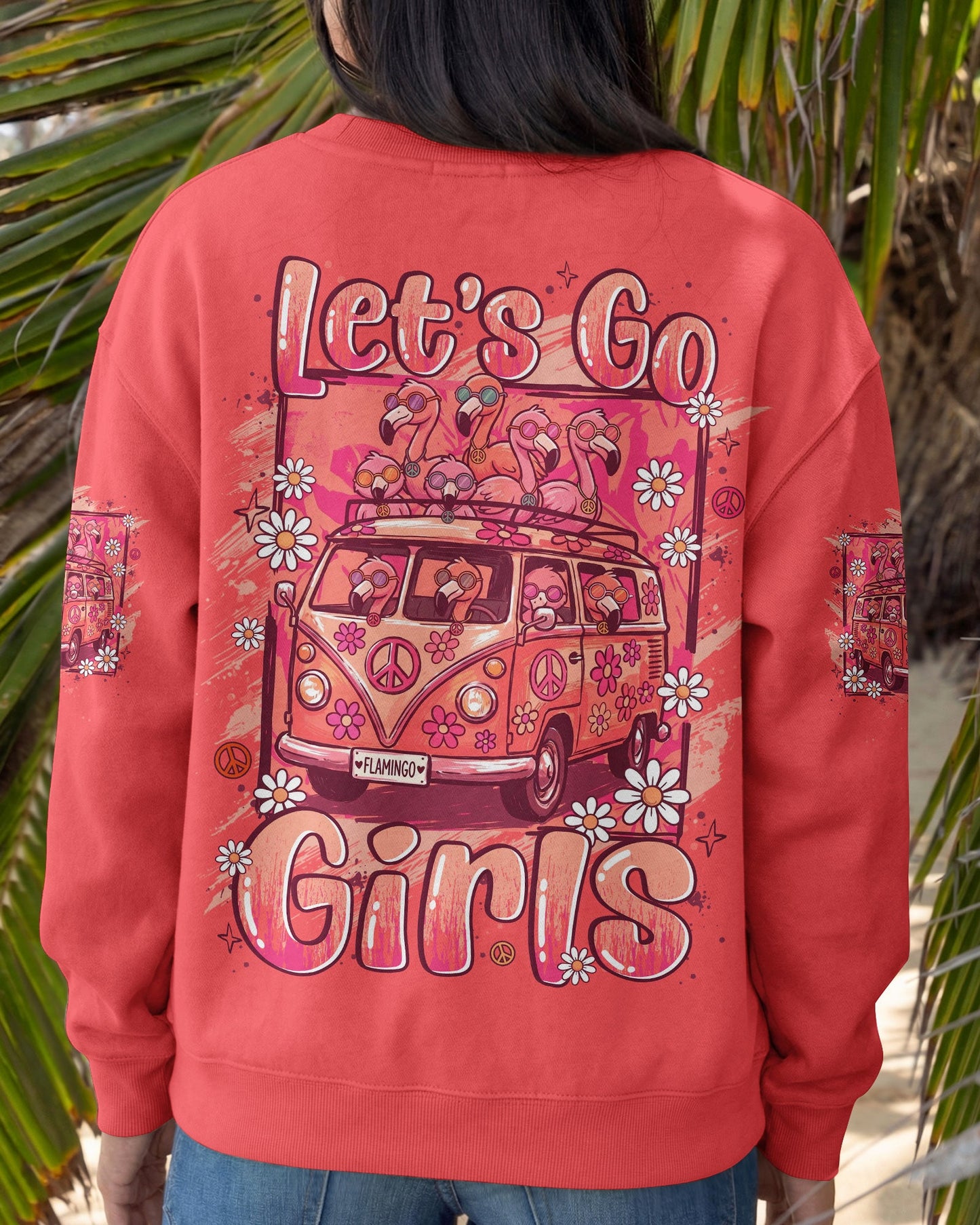 LET'S GO GIRLS FLAMINGO ALL OVER PRINT - TYLN0707263