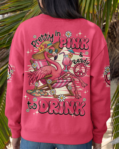 PRETTY IN PINK FLAMINGO ALL OVER PRINT - TY0904261