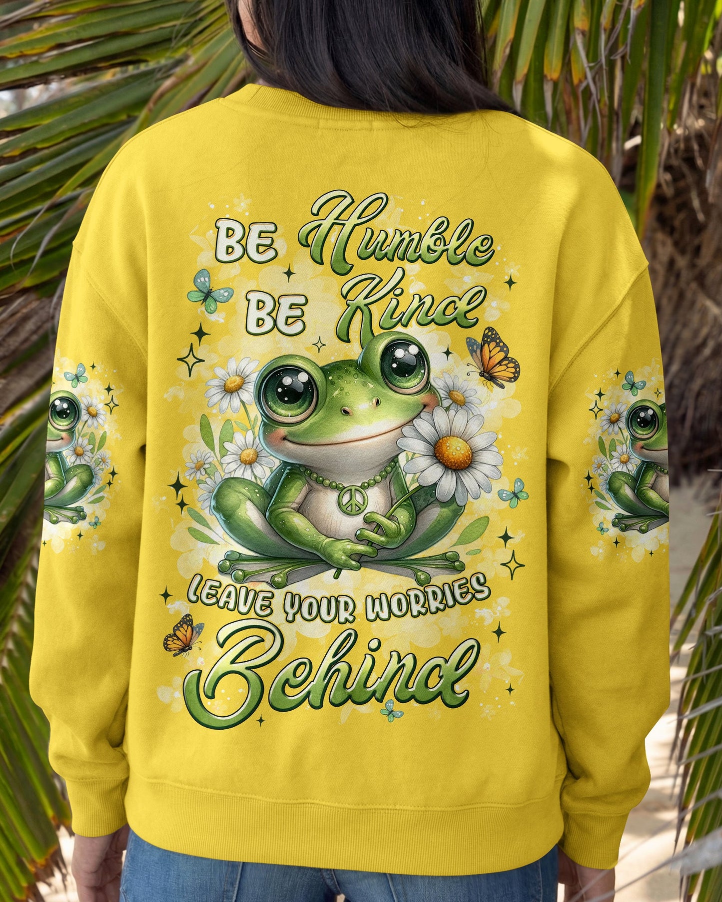 BE HUMBLE BE KIND FROG ALL OVER PRINT - TYLN0107261