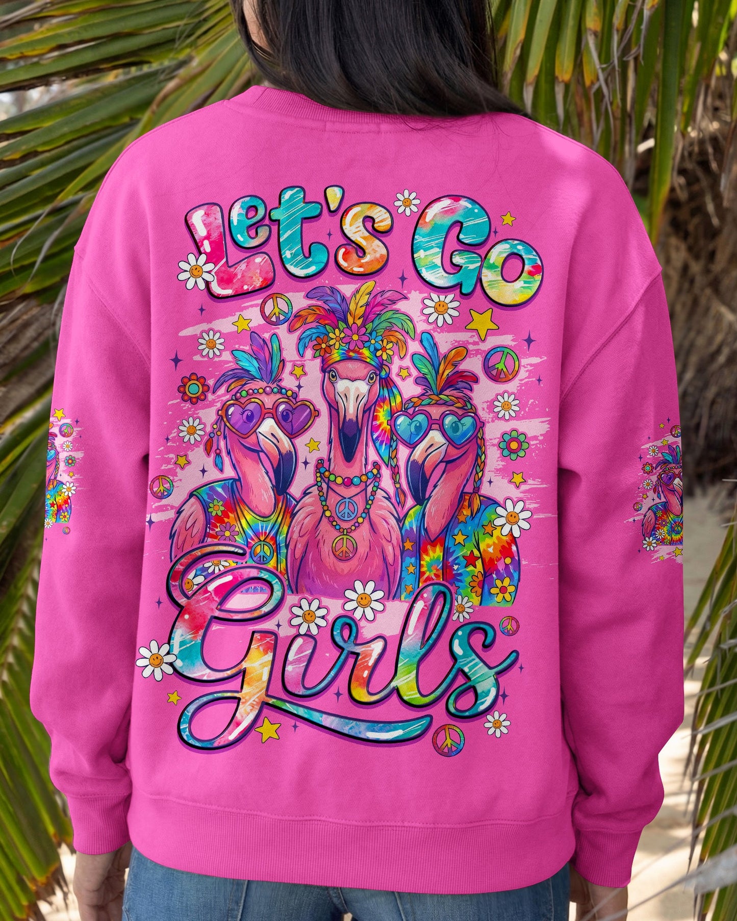 LET'S GO GIRLS FLAMINGO ALL OVER PRINT - TYQY2706261