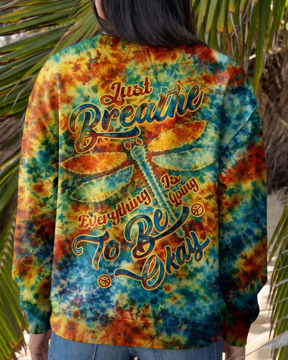 JUST BREATHE DRAGONFLY SWIRL  ALL OVER PRINT  - TLTW1704261