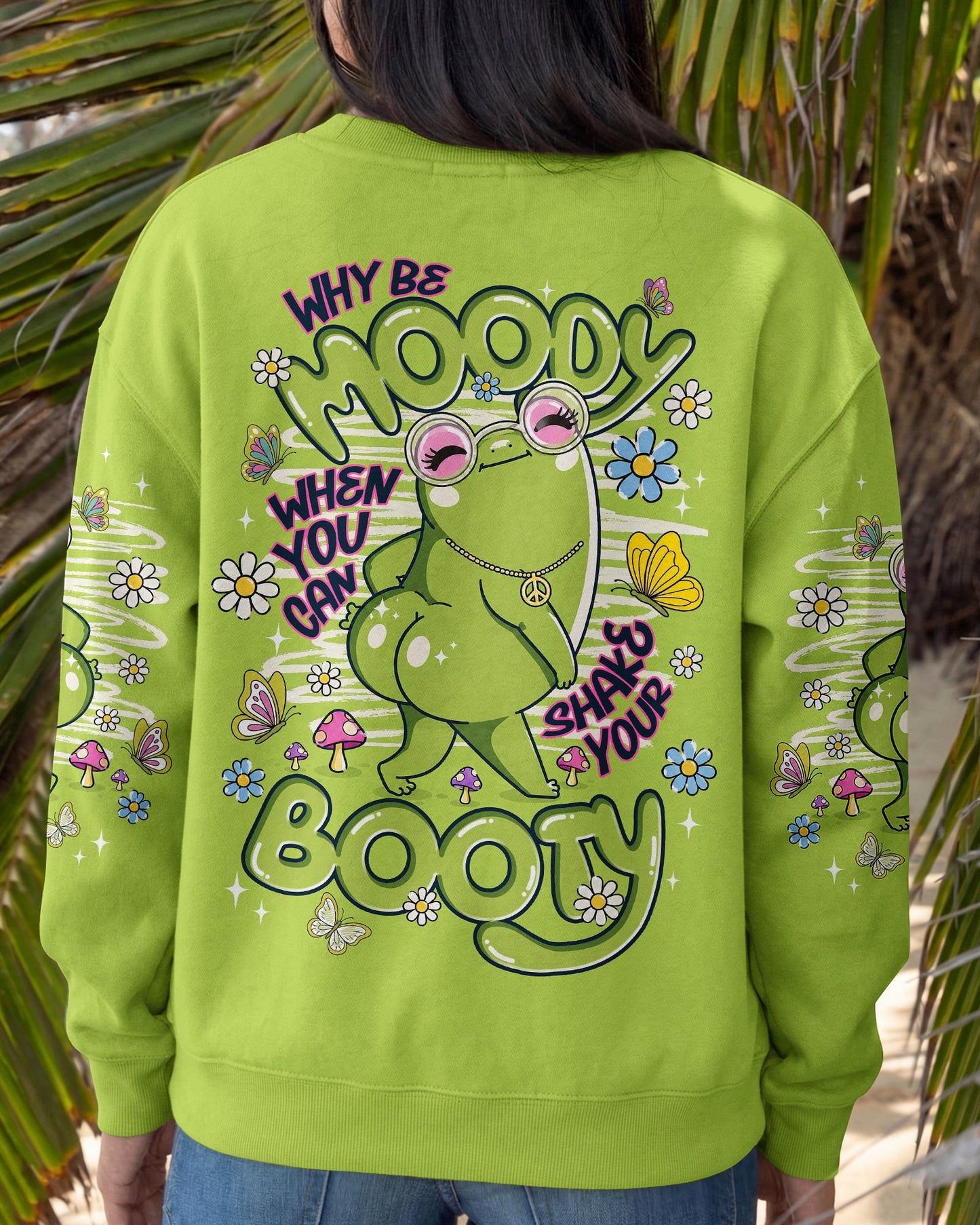 WHY BE MOODY FROG ALL OVER PRINT - TLNT1206263