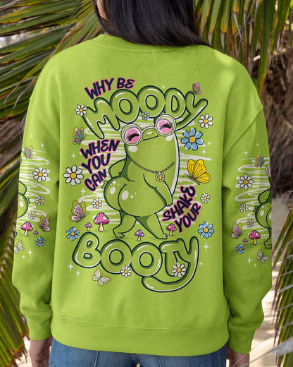 WHY BE MOODY FROG ALL OVER PRINT - TLNT1206263