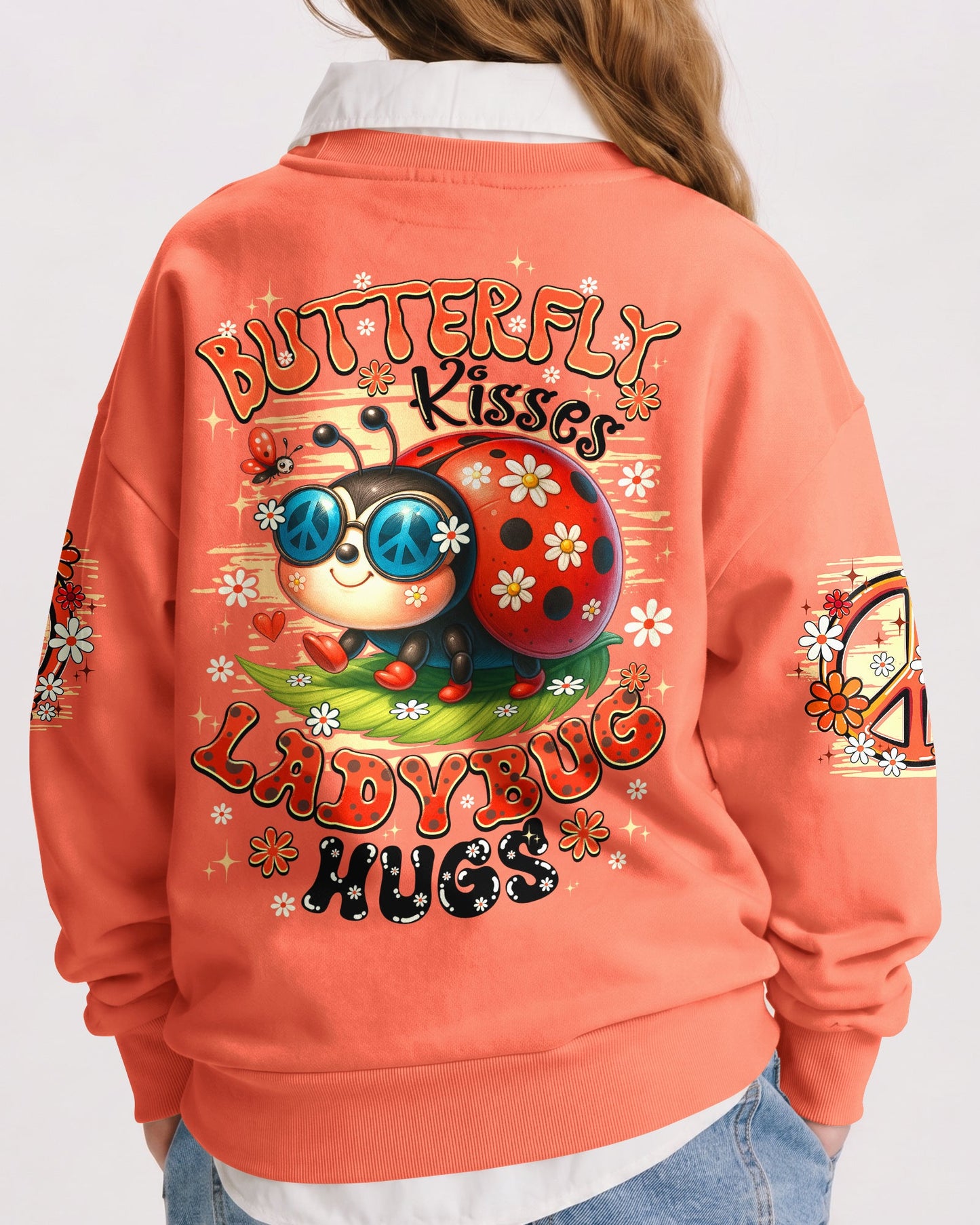 BUTTERFLY KISSES AND LADYBUG HUGS KIDS ALL OVER PRINT - TYQY1006262