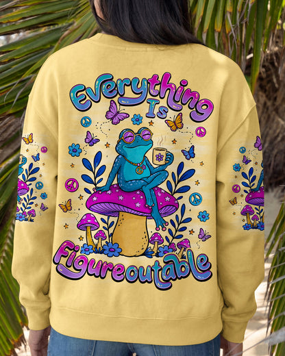 EVERYTHING IS FIGUREOUTABLE FROG ALL OVER PRINT - TLNO0107264