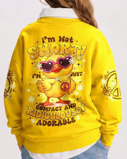 I'M NOT SHORT DUCK HIPPIE KIDS ALL OVER PRINT - TYPQ1206262