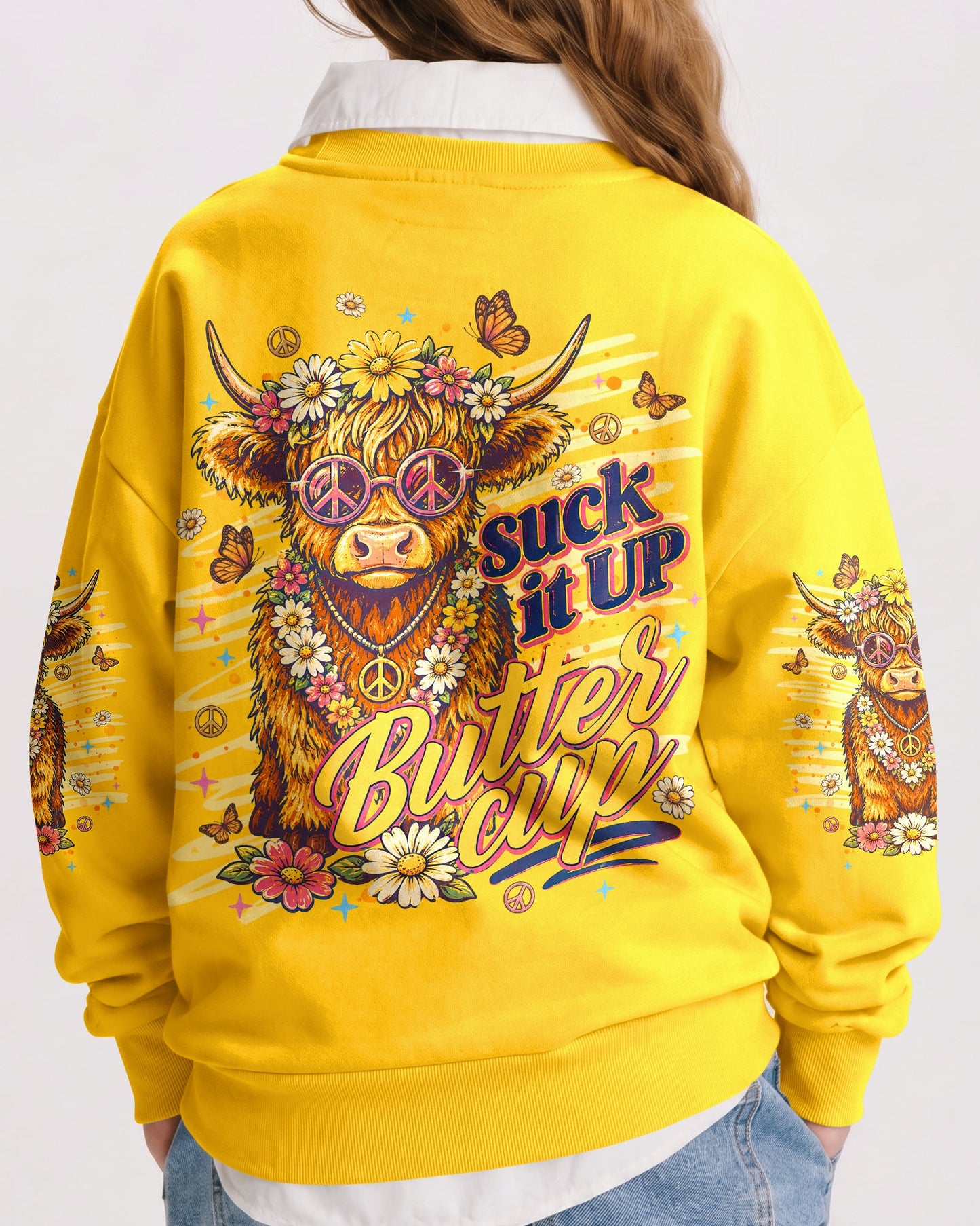 SUCK IT UP BUTTERCUP COW KIDS ALL OVER PRINT - TLNT0806262