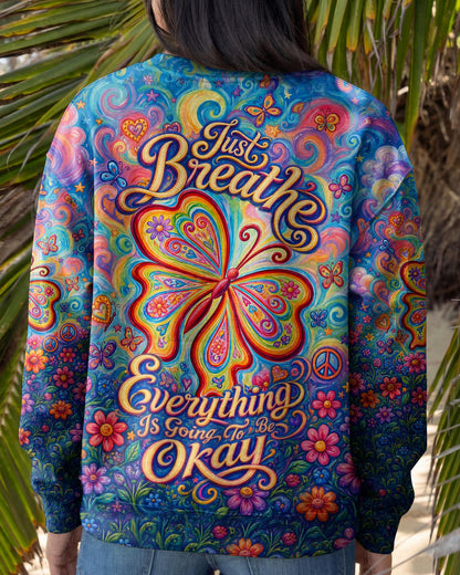 JUST BREATHE BUTTERFLY ALL OVER PRINT - TLTW1205262