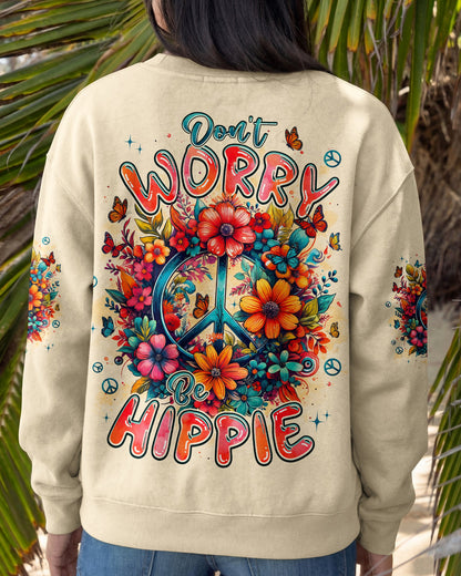 DON'T WORRY BE HIPPIE FLOWERS ALL OVER PRINT - TYPQ1404261