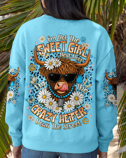 CRAZY HEIFER DOWN THE STREET COW ALL OVER PRINT  - TLNT2406262