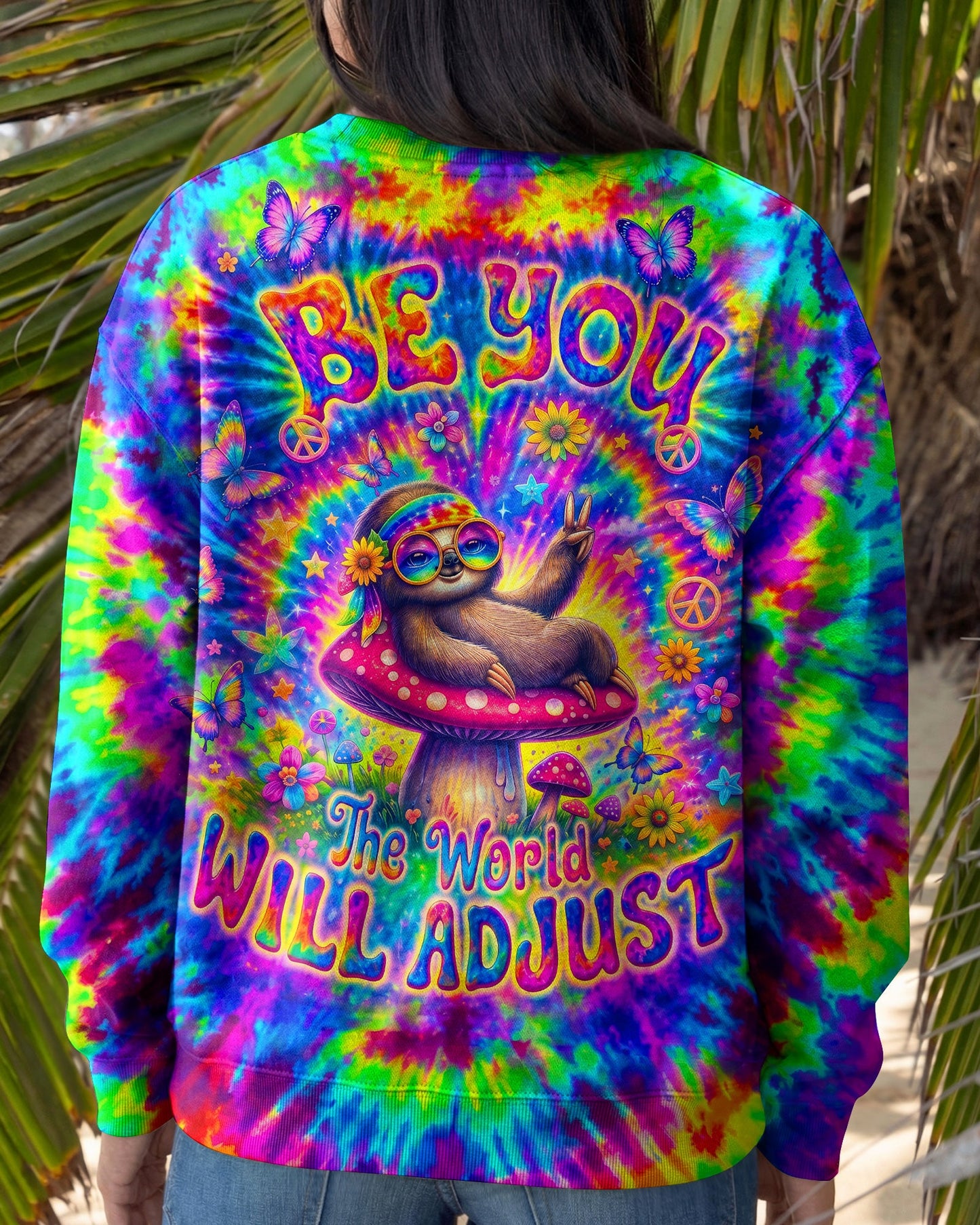 BE YOU HIPPIE SLOTH ALL OVER PRINT - RI0707262
