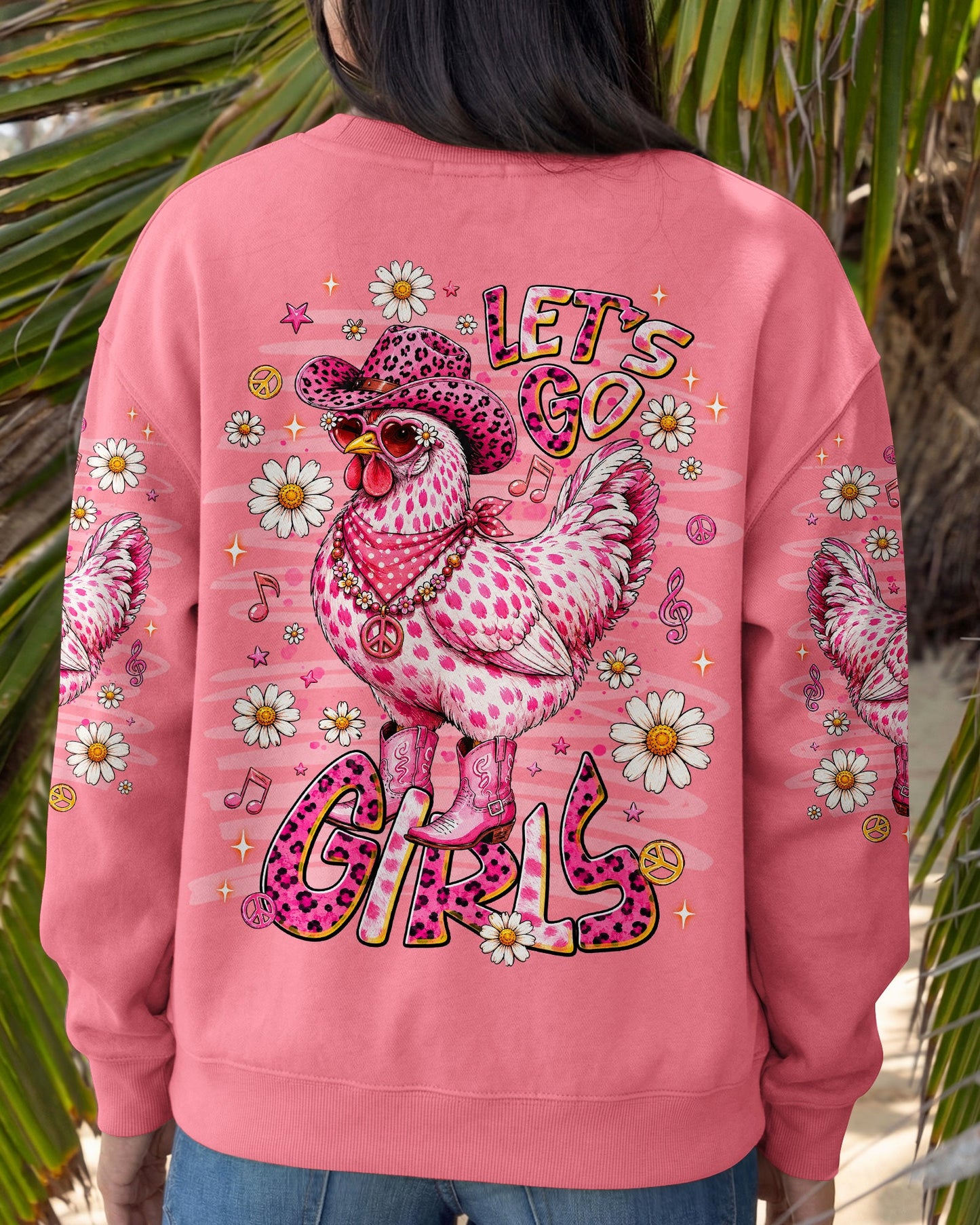 LET'S GO GIRLS HEN CHICKEN ALL OVER PRINT - TLNT2606261