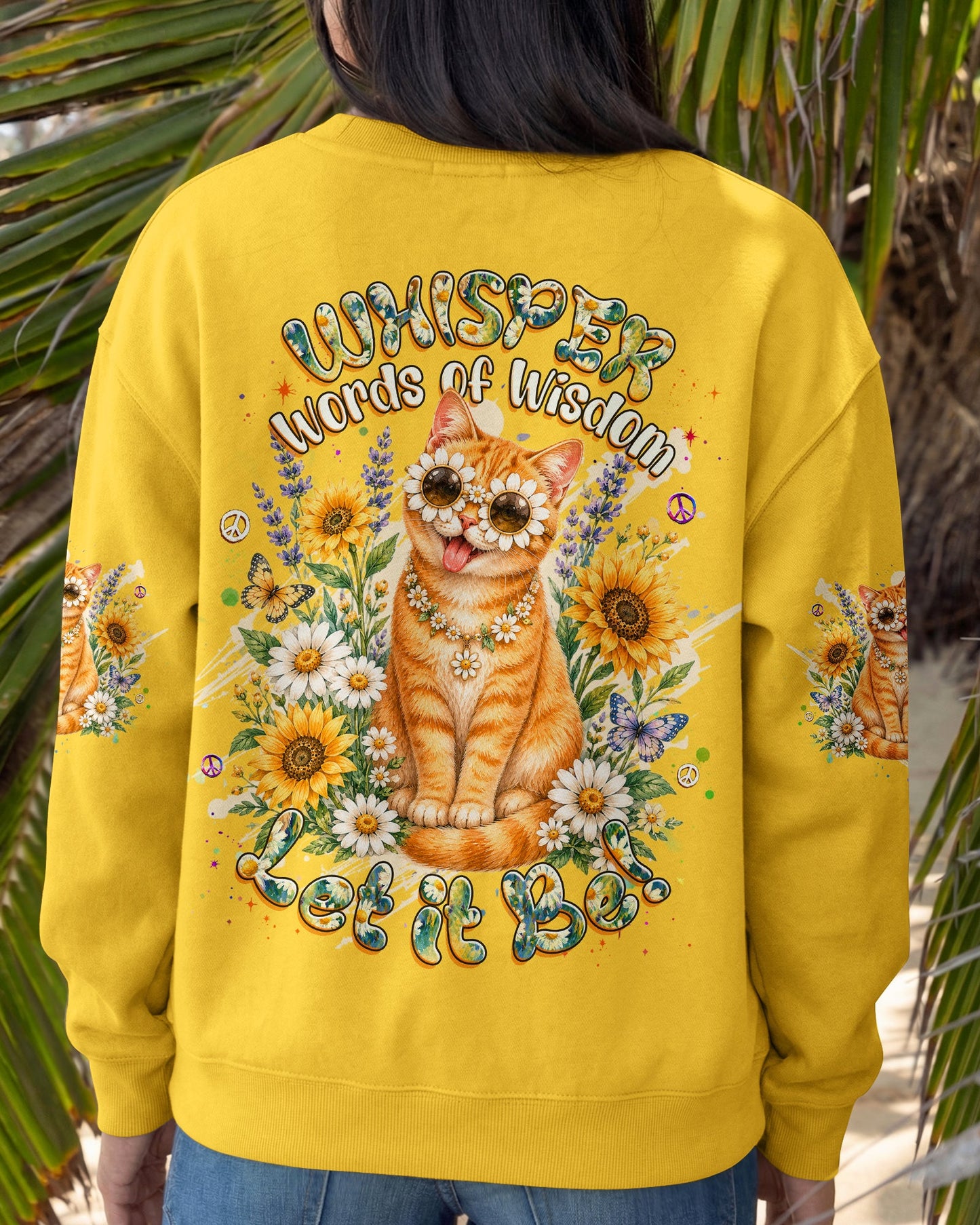 WHISPER WORDS OF WISDOM LET IT BE TABBY CAT ALL OVER PRINT - TLHG1305261