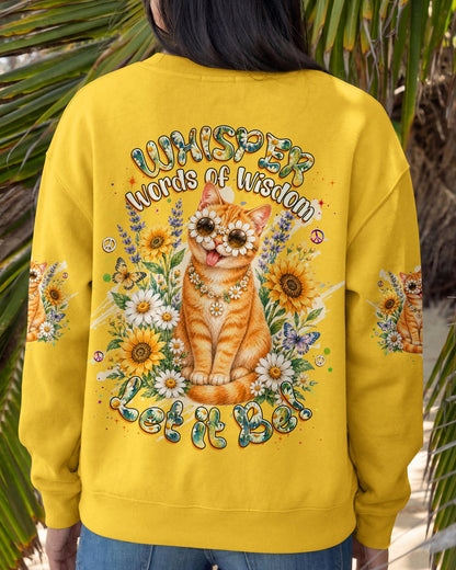 WHISPER WORDS OF WISDOM LET IT BE TABBY CAT ALL OVER PRINT - TLHG1305261
