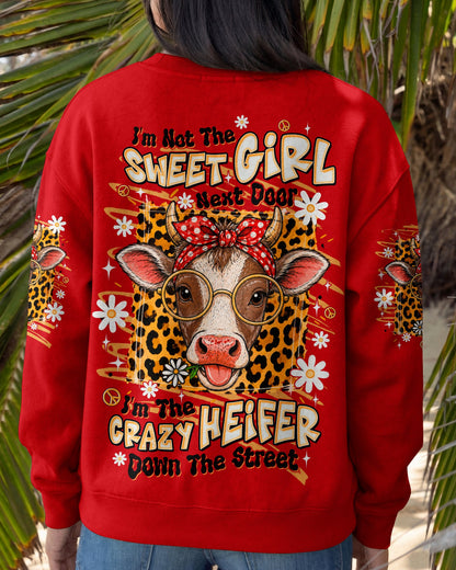 CRAZY HEIFER DOWN THE STREET COW ALL OVER PRINT  - TLTW2306262