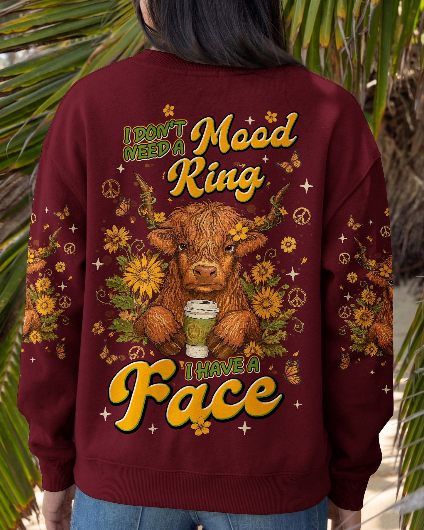 I DON'T NEED A MOOD RING COW ALL OVER PRINT - TLNT2805261